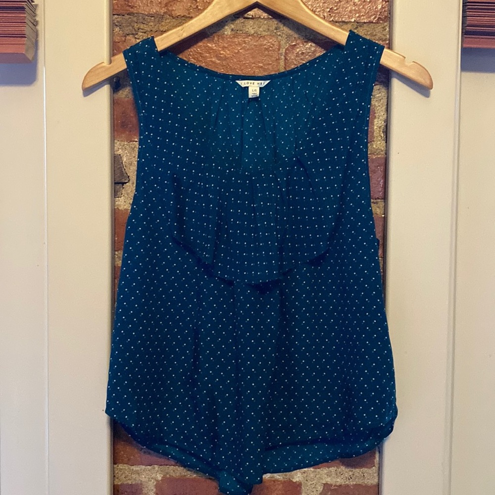Silk tank blouse